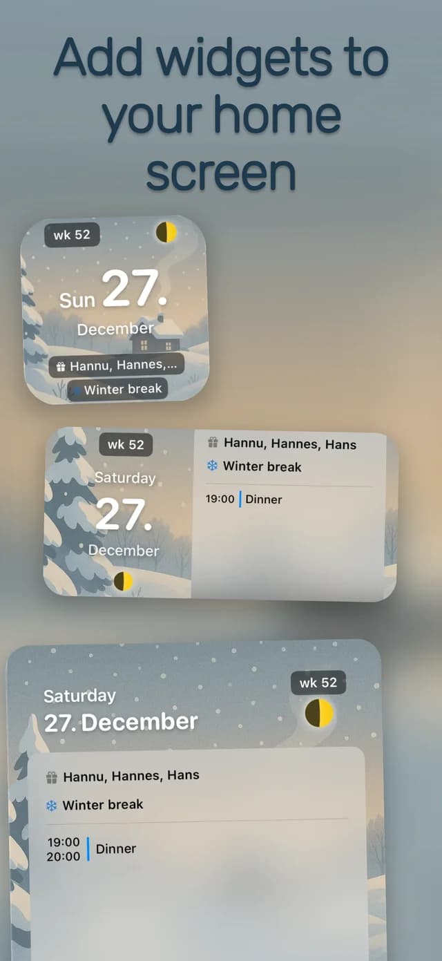 Home-screen widgets